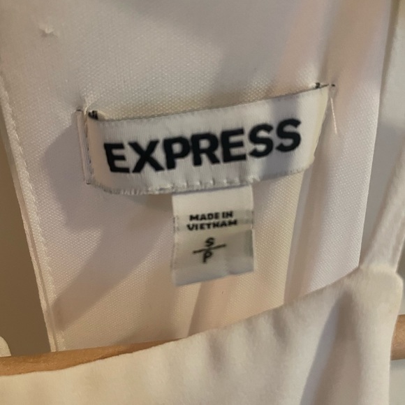 Express Hi Lo Halter Dress - White. - Picture 3 of 3